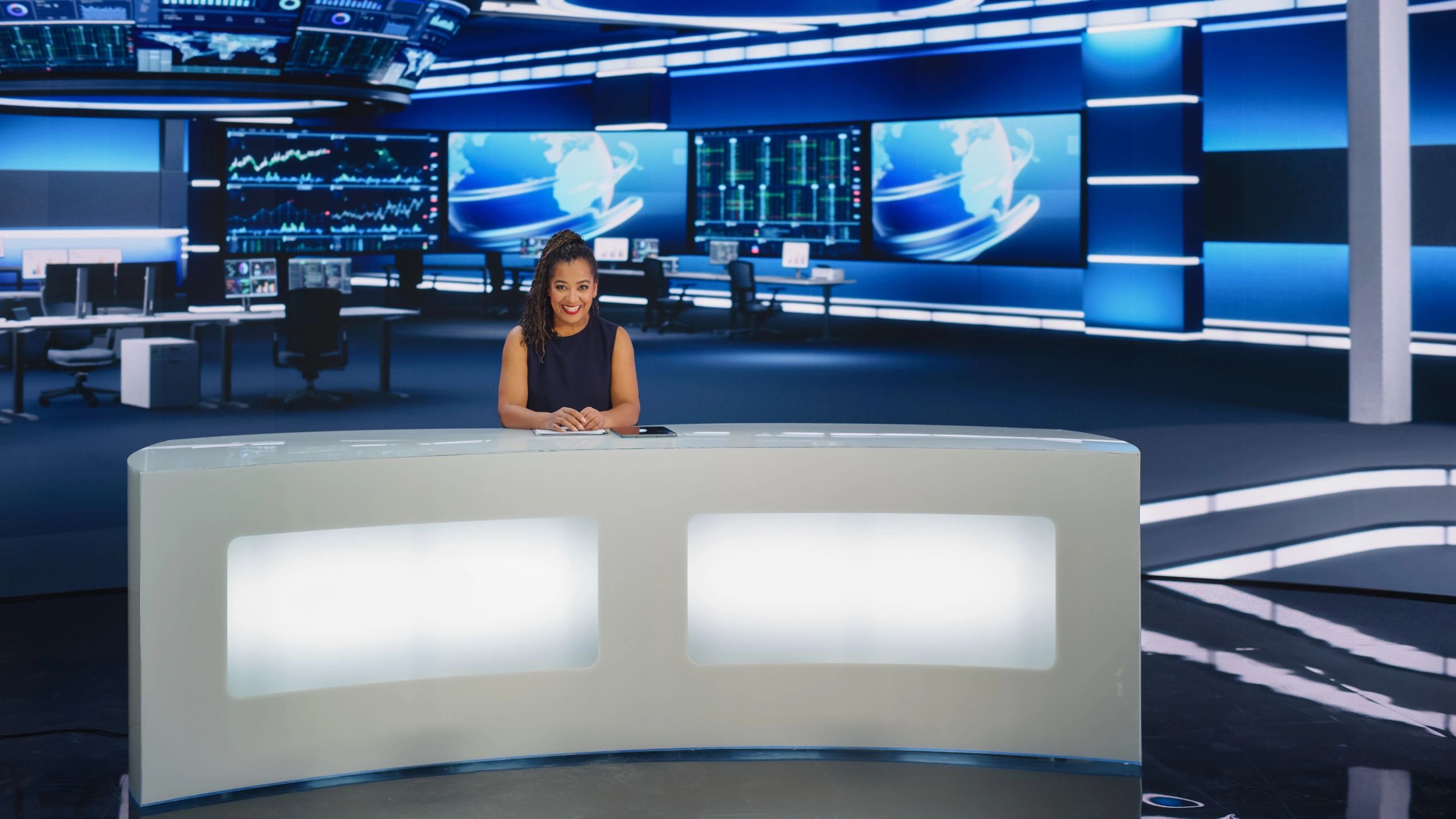 Presenter speaking on stage